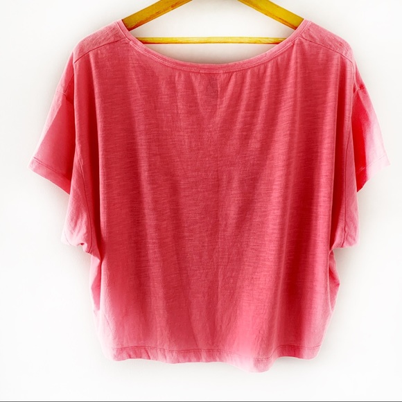 PINK Victoria’s Secret Short Sleeve Cropped Top SP - Picture 2 of 6